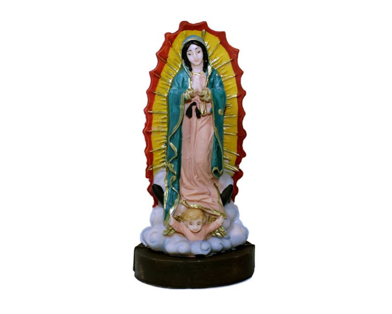 Estatua Virgen de Guadalupe 15cm. PVC