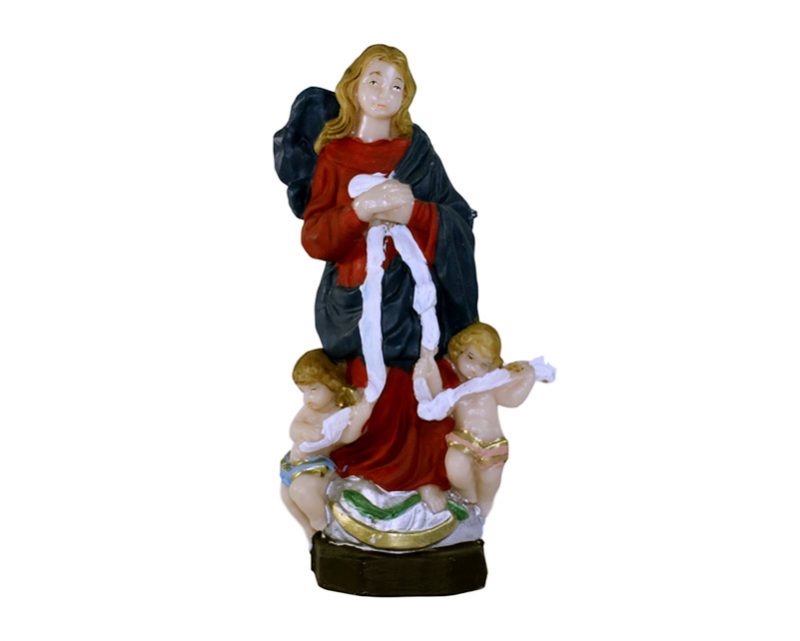 Estatua Virgen de los Nudos 15cm. PVC
