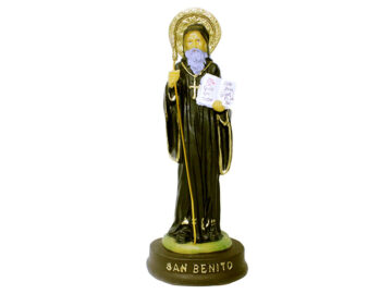 Estatua San Benito 22cm PVC