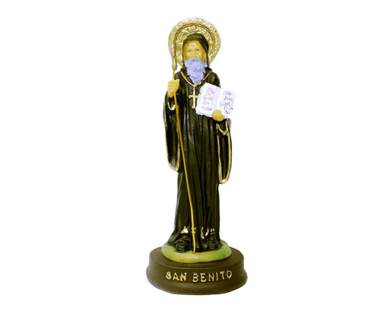 Estatua San Benito 22cm PVC