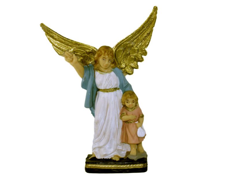 Estatua Ángel de la Guarda 15cm. PVC