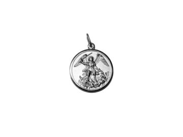 San Miguel Arcángel. 18mm Medalla de alpaca