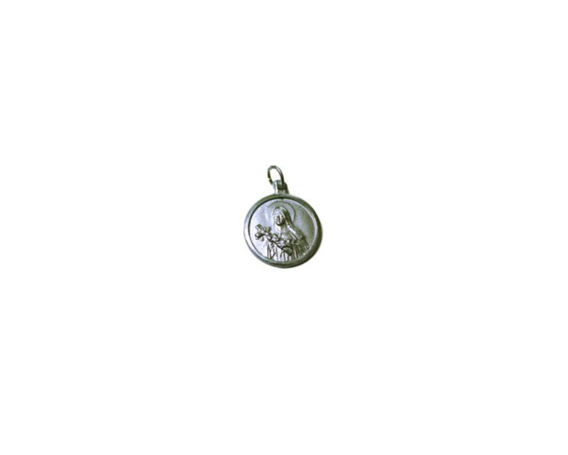 Santa Teresita. 18mm Medalla de alpaca