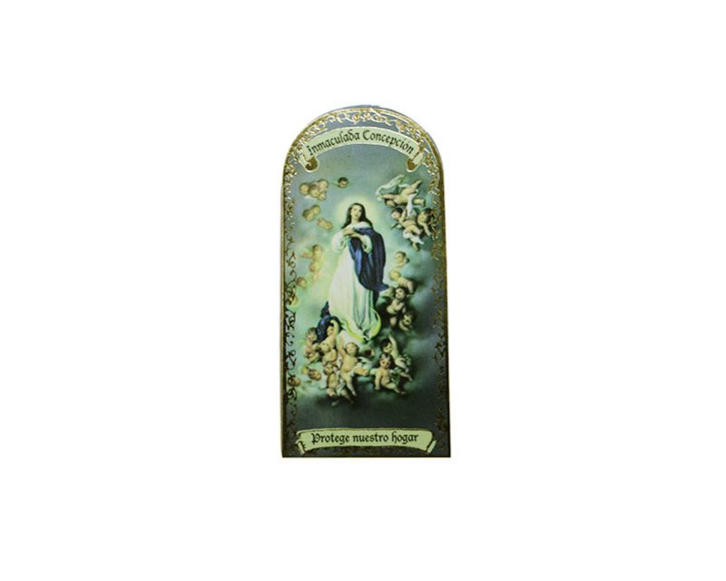 Inmaculada Concepción 3x7cm Imán Capilla de cartón