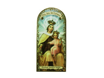 Nuestra Señora del Carmen3x7cm Imán Capilla de cartón