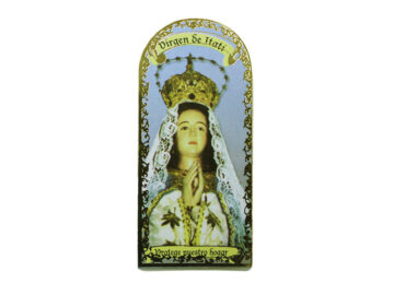 Virgen de Itatí 3x7cm Imán Capilla de cartón
