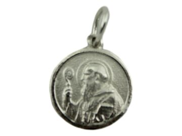 Medalla alpaca San Benito Abad