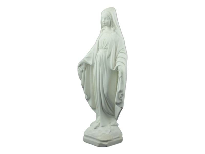 Estatua de Cemento Virgen Milagrosa de costado