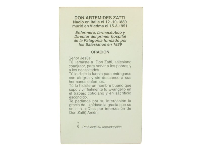 Oracion Artimedes Zatti
