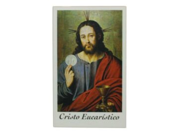 Estampita Cristo Eucaristico