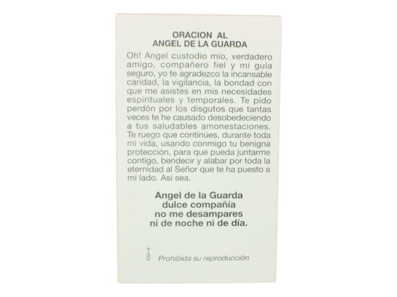 Oracion Angel de la Guarda
