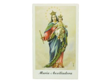 Estampita Virgen Maria Auxiliadora