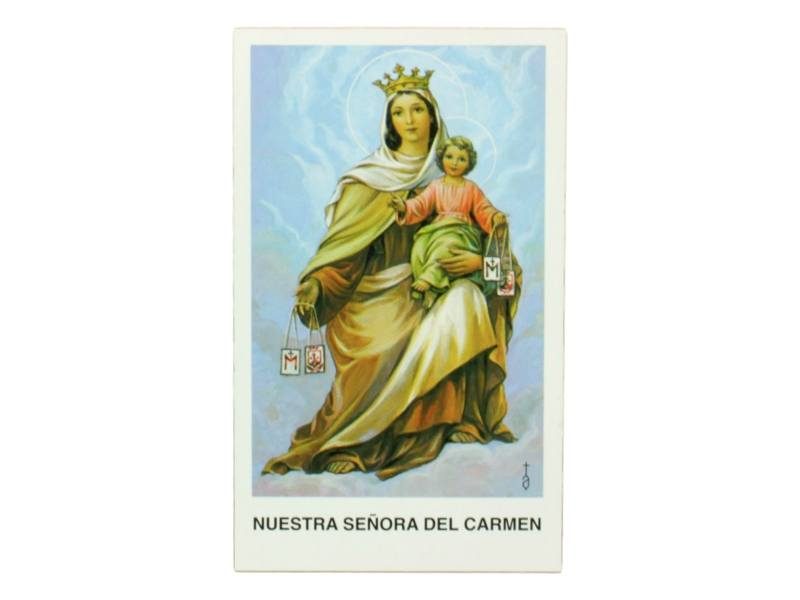 Estampita Virgen del Carmen