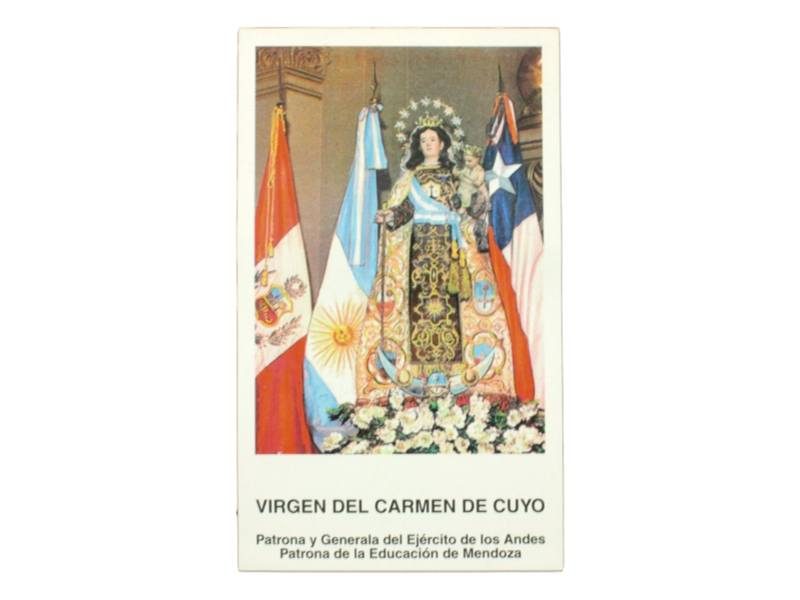Estampita Virgen del Carmen de Cuyo