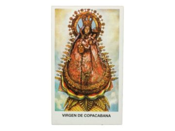 Estampita Virgen de Copacabana
