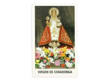 Estampita Virgen de Covadonga