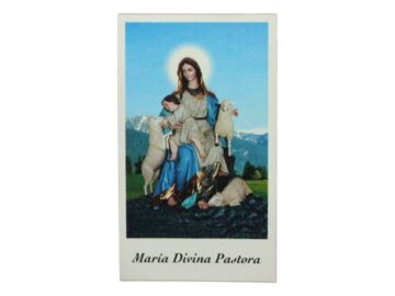 Estampita Virgen Maria Divina Pastora