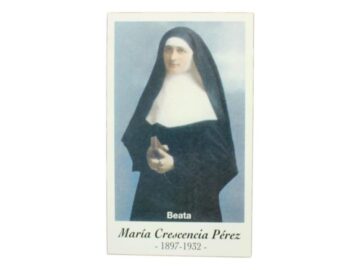 Estampita Beata Maria Crescencia Perez