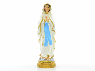 Estatua resina Virgen de Lourdes 20cm