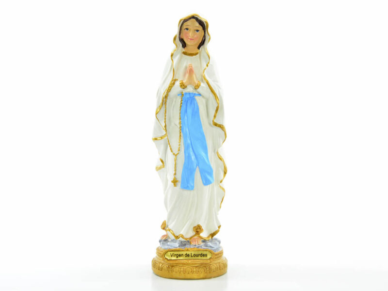 Estatua resina Virgen de Lourdes 20cm