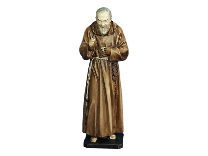Estatua resina italiana de San Padre Pio de 20cm de alto