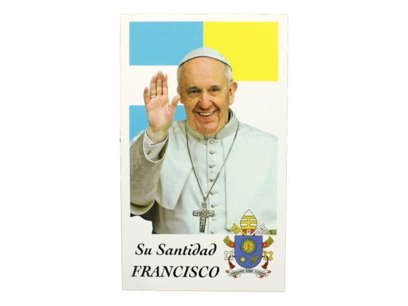 Estampita Papa Francisco frente