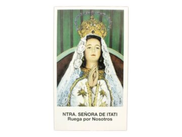 Estampita Virgen de Itati frente