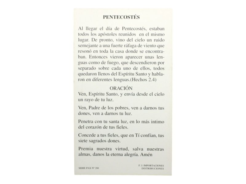 Estampita_santoral_Pentecostes_-_oracion