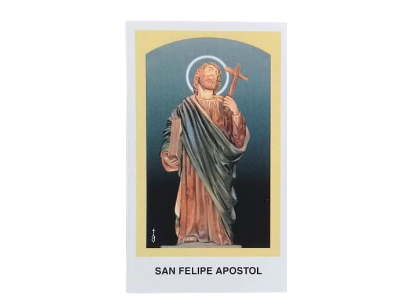 Estampas Santoral - San Felipe Apostol - 10x6cm frente