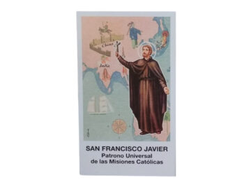 Estampas Santoral - San Francisco Javier - 10x6cm frente