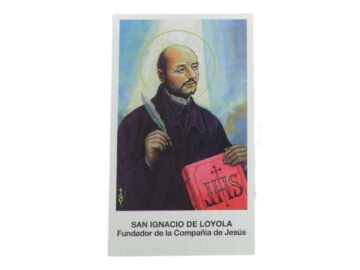 Estampas Santoral - San Ignacio de Loyola - 10x6cm frente