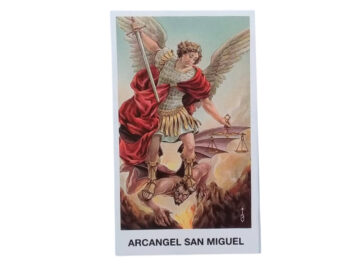 Estampas Santoral - Miguel Arcangel - 10x6cm frente