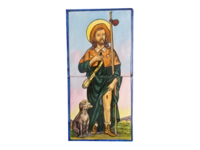 Ceramica Mayolica San Roque 15x30cm El Propagador Cristiano