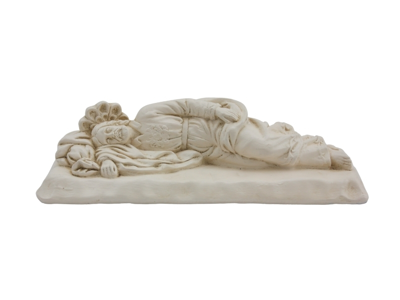 Estatua Yeso patinado San Jose dormido 20x8cm - frente