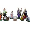 Pesebre completo - PVC - 55cm (9 piezas)