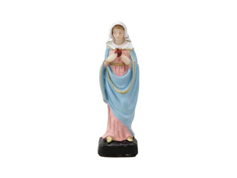 Estatua PVC Sagrado Corazon de Maria 15cm - frente
