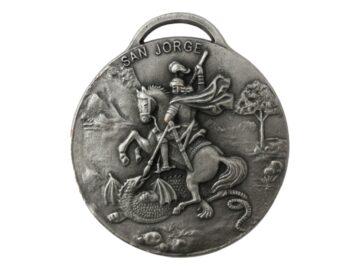 Medallon Fundicion San Jorge 6cm